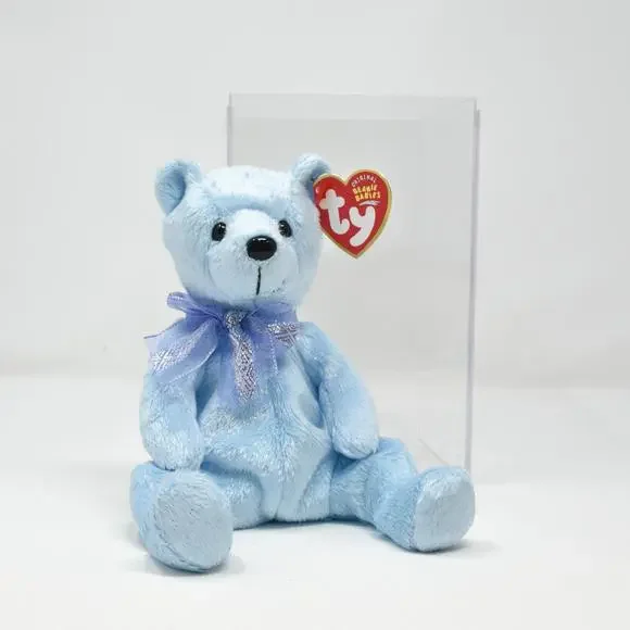 The Beanie Babies Collection Light Blue Lani Birthday Bear March 26 2004 - Picture 7 of 9